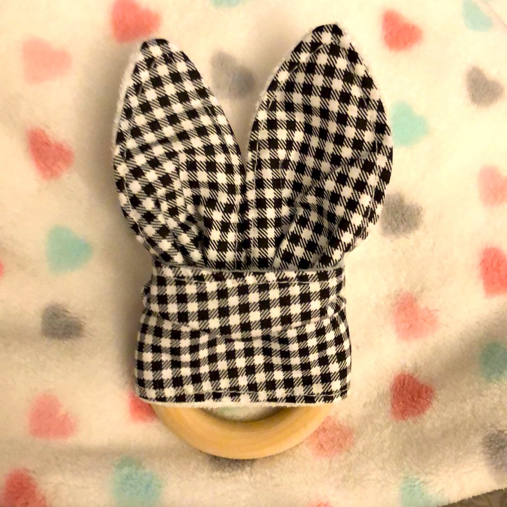Bunny Ear Teething Ring